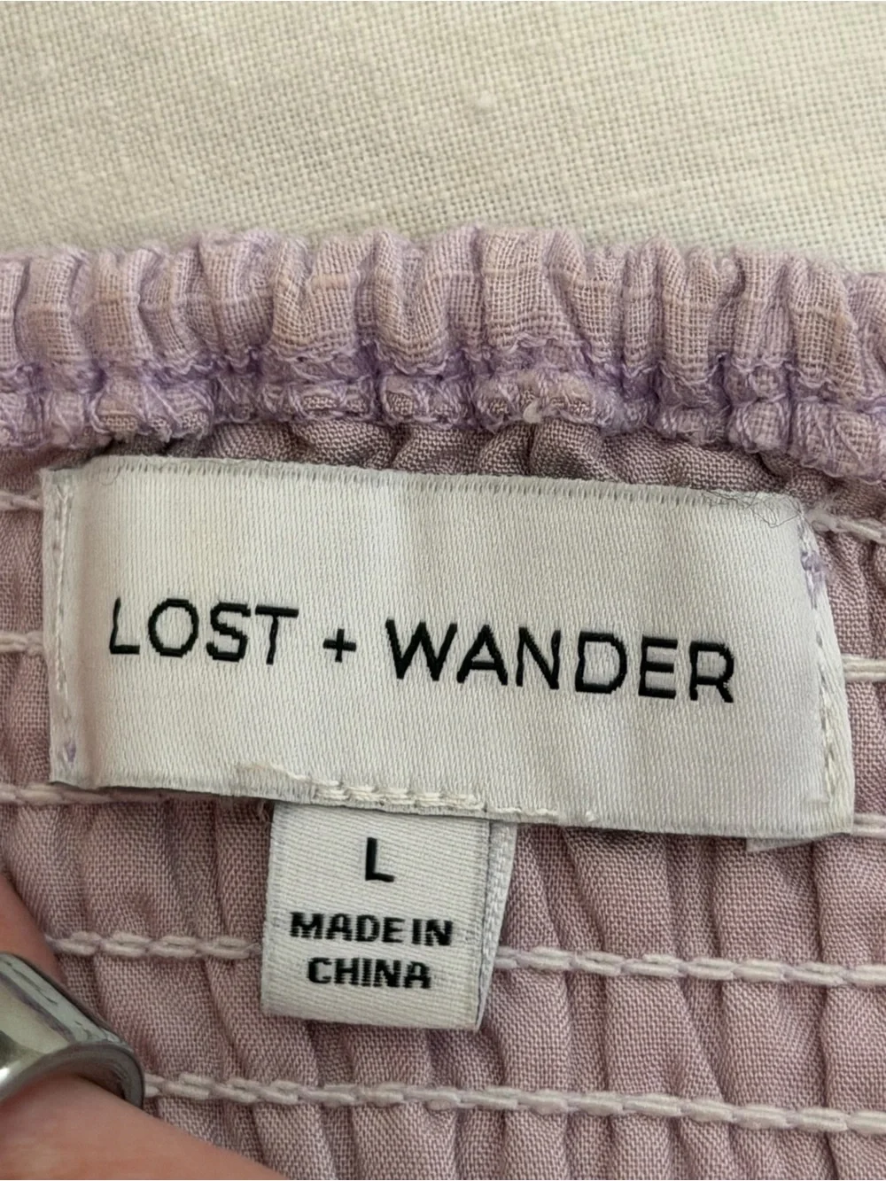 Anthropologie Lost + Wander Lavender Puff Sleeve Maxi Dress Size L